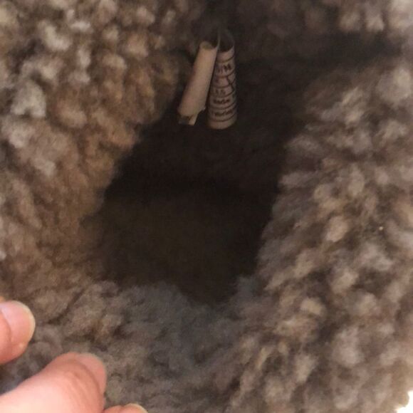 Ugg Gray suede and rhinestone boots. Fur booties 6 - Picture 6 of 8